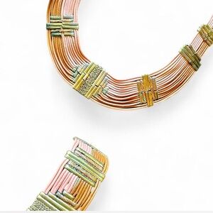 70s Vintage Necklace and Bracelet (matching set)